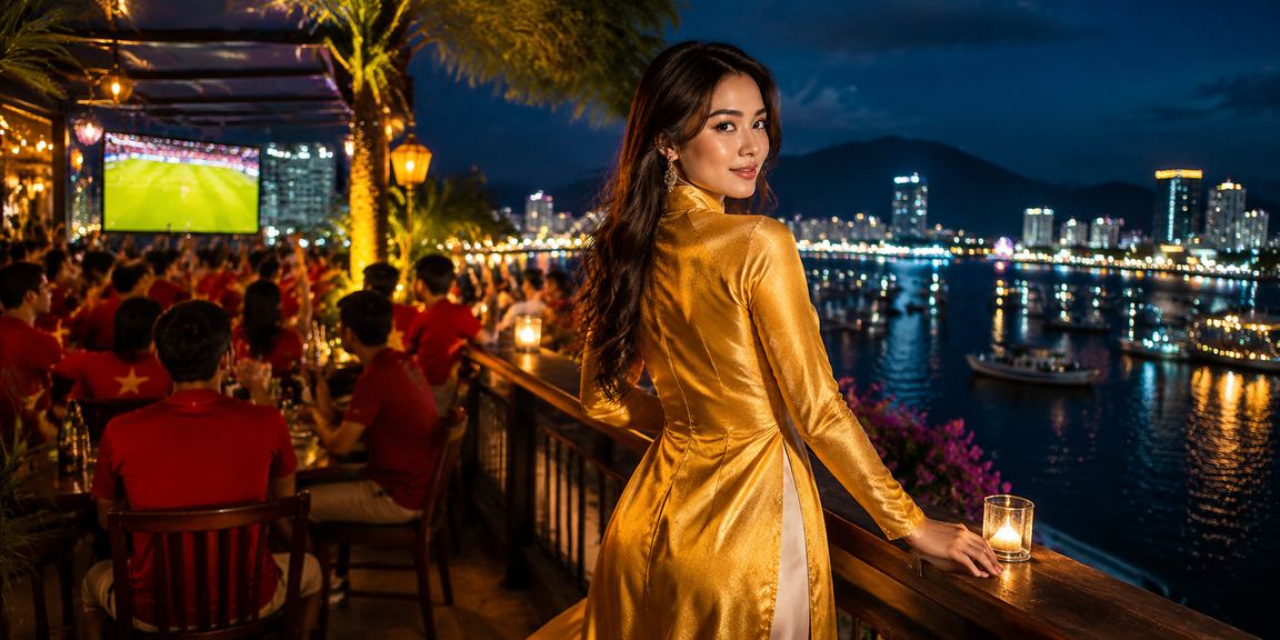 Người chơi nhận khuyến mãi tại Nha Trang trang phục áo dài truyền thống